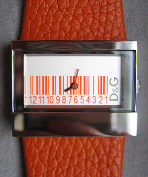 D & G barcode watch